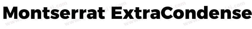 Montserrat ExtraCondensed字体转换